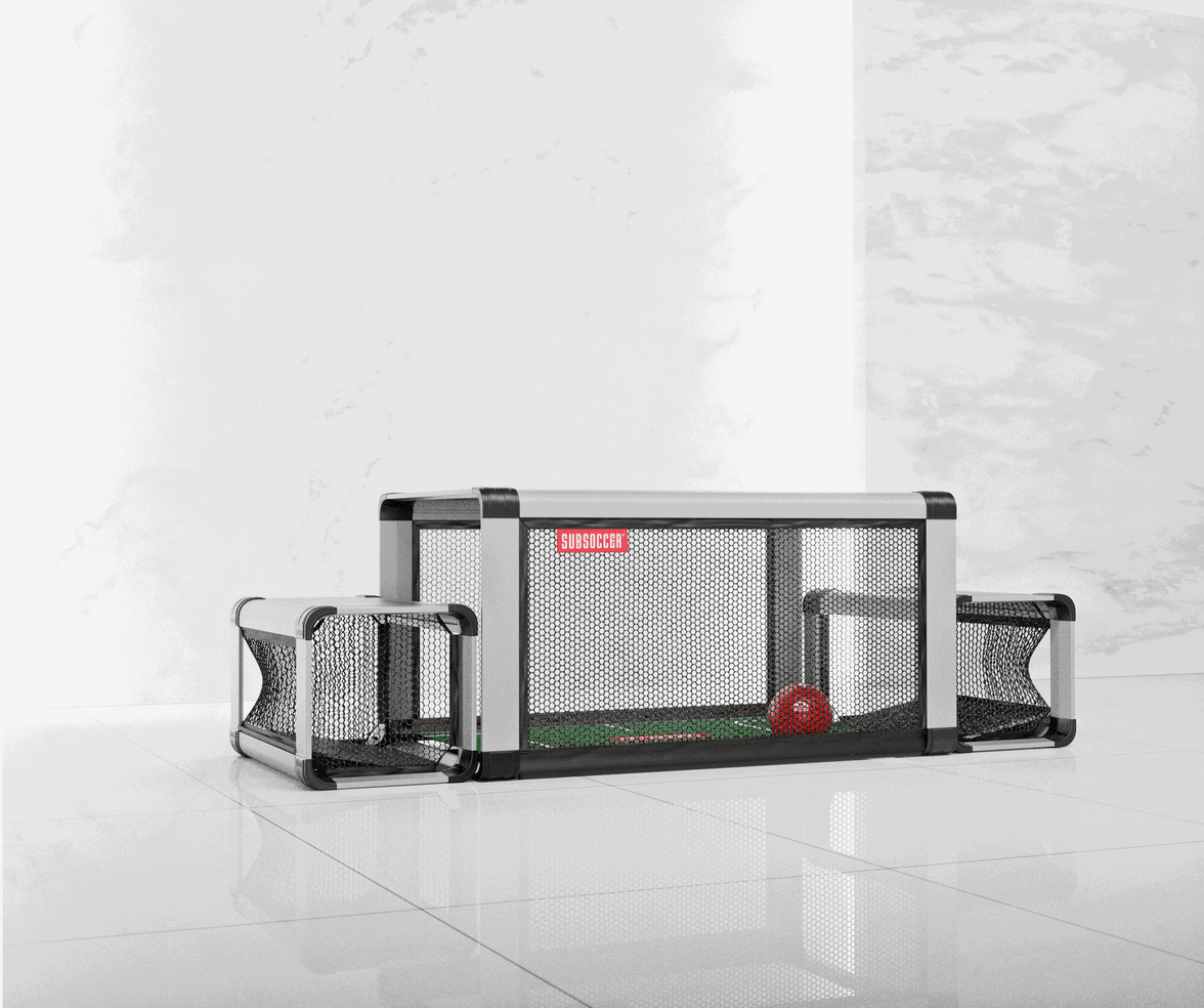 Subsoccer S7 durable tabletop soccer game with sleek design and red ball