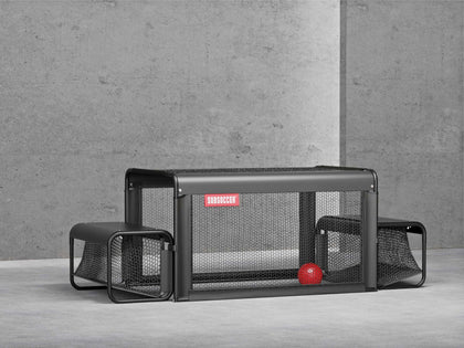 Portable Subsoccer S3 bench soccer game with net tabletop and goals for indoor or outdoor use